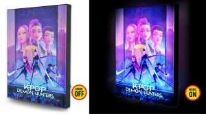 Quadro Retroilluminato LED KPop Demon Hunters